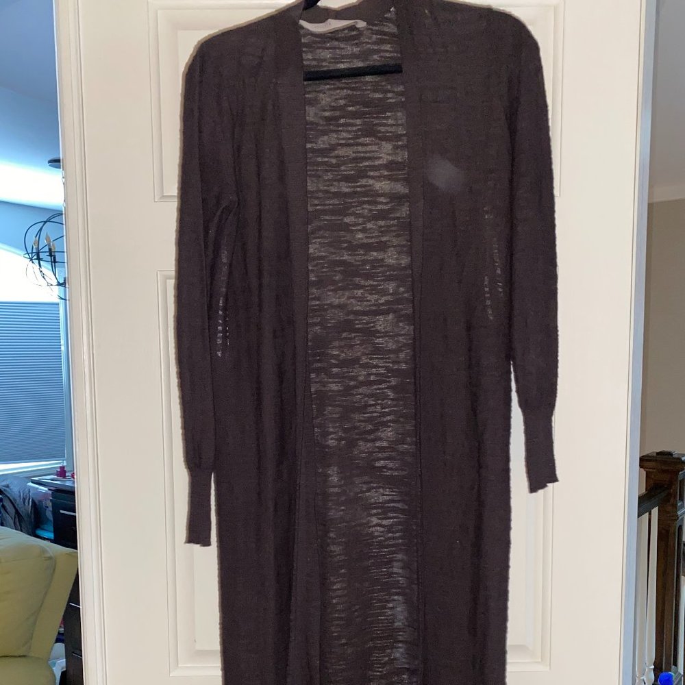 Athleta brown xs lightweight duster cardigan new